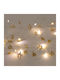 20 LED Lights 2.2m Warm White Battery-Powered String