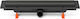 Chudej Stainless Steel Channel Floor with Length 35cm Black