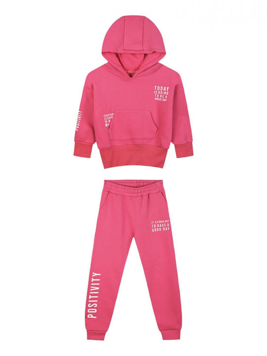Kids Sweatpants Set Coral 2pcs Be Kind To Yourself