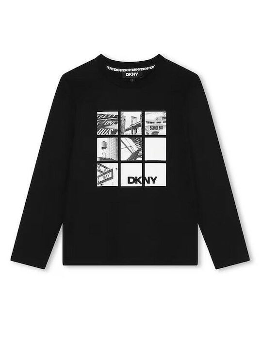 DKNY Kinderhemd Langarm Schwarz