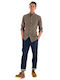 Authentic Men's Jeans Pants with Regular Straight Fit Dark Indigo
