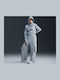 Damen Sweatshirt Kapuzen Gray