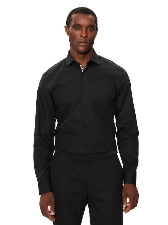 Koey Long Sleeve Shirt in Narrow Fit Black