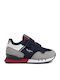 London Kids Sneakers with Scratch Navy Blue