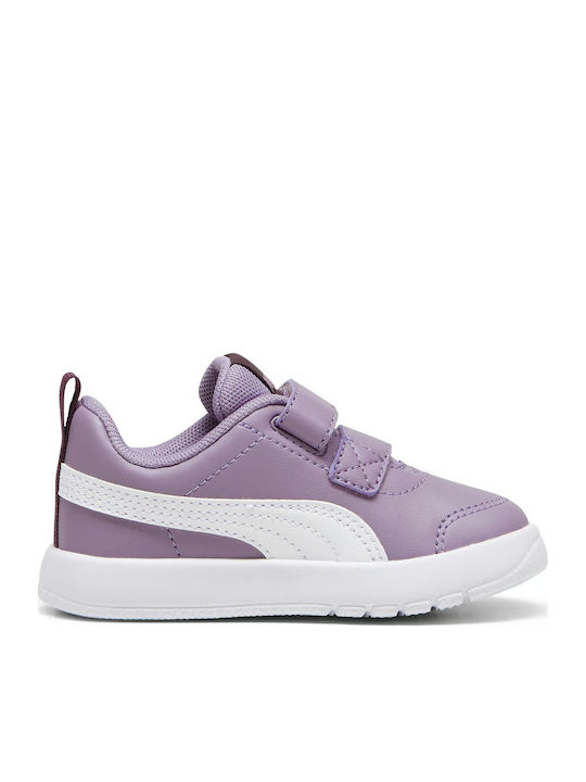 Puma Courtflex V3 Kids Sneakers with Scratch Lilac 310252-04