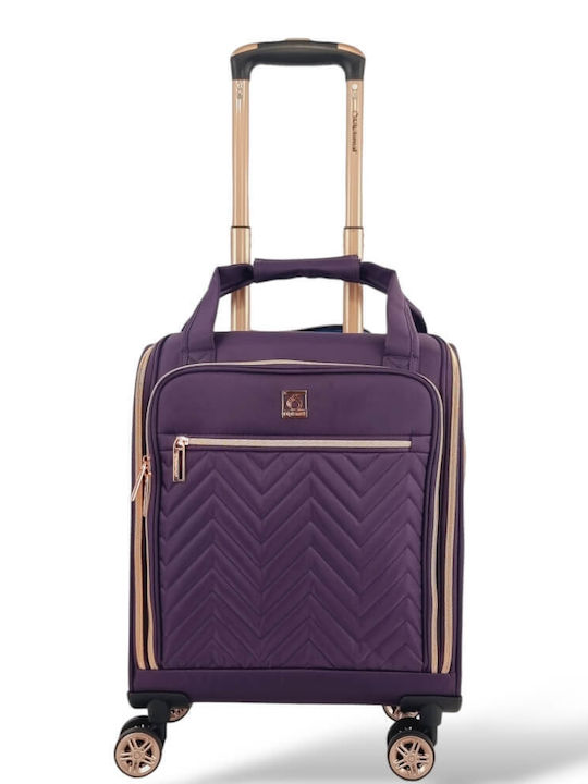 Малък кабинен куфар 4 колела 46x24x20 Diplomat Monaco Zc9001-xs 23л лилав