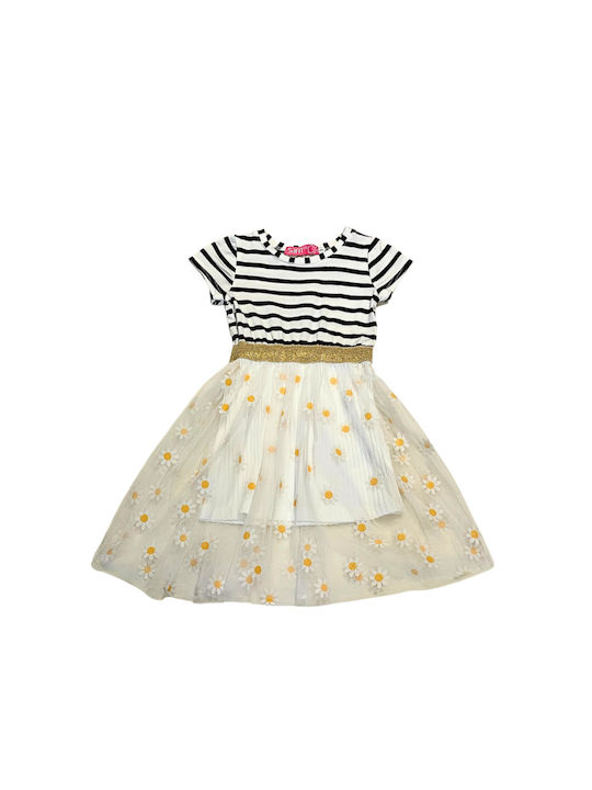 Sam 0 13 Kids Dress Tulle Striped Navy Blue