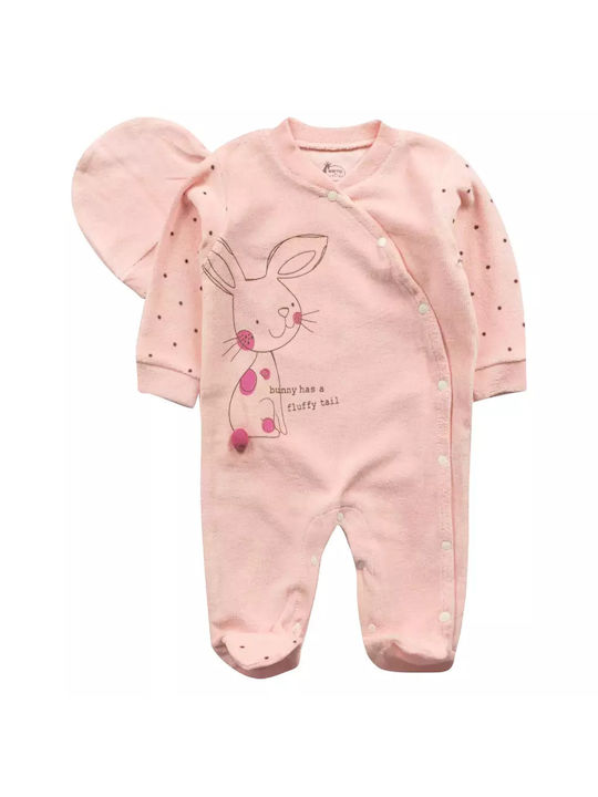 Evita Baby Bodysuit Long-Sleeved Rose