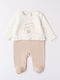 iDO Babystrampler Langärmliges Cream-beige