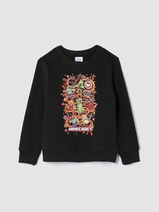 GAP Kinder Sweatshirt Schwarz Graphic