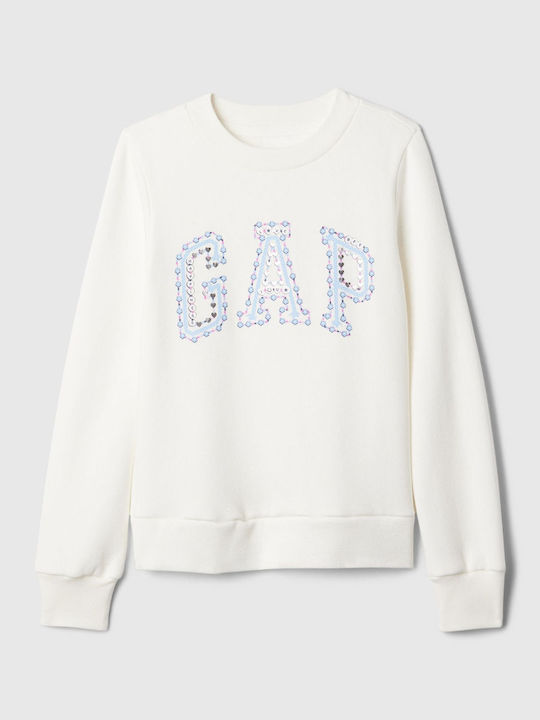 GAP Kinder Sweatshirt Weiß Logo