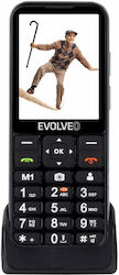 Evolveo EasyPhone LT Dual SIM Mobile Phone with Large Buttons Black