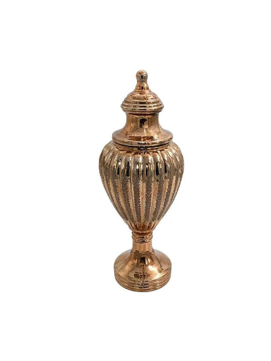 Fylliana Decorative Glass Vase Fl7543 Gold Diam...