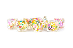 16mm Resin Poly Dice Set Fruit 7