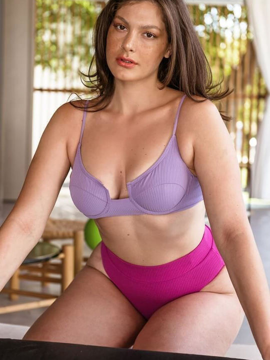 Luigi Gigi Bikini Oberteile Mit Polsterung Lila