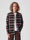 Παιδικό Καρό Πουκάμισο Μακρυμάνικο burgundy Flannel