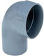 Cot de canalizare PVC gri F50 90º deschis Drivaplast