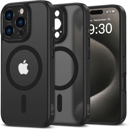 Tech-Protect Magcam Magsafe Back Cover Tempered Glass Μαύρο (iPhone 16 Pro)