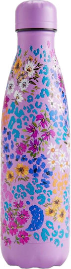 Chilly's Series Floral Thermos Bottle Stainless Steel BPA Free 500ml Leopard Blossom