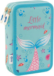 Uni Pap Double Filled Pencil Case with Zipper Mermaid