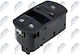 NTY Car Window Switch for Opel Corsa Black
