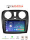 Carmedia Car Audio System for Dacia Dokker 2012+ (Bluetooth/USB/AUX/WiFi/GPS/Apple-Carplay/Android-Auto) with Touch Screen 9.5"