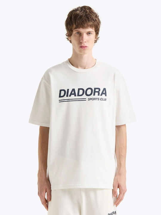 Diadora Herren T-Shirt Kurzarm Off White