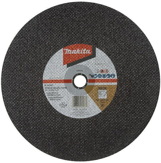 Makita Metal Disc 355mm X 2.8mm X 25.4mm 5pcs Inox Lw1401