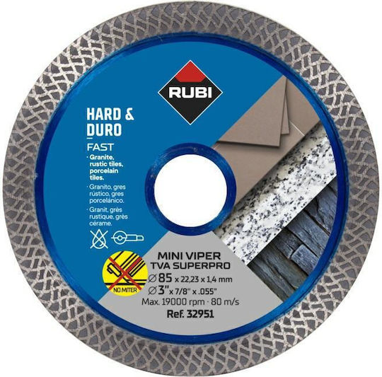Rubi Diamond Blade Tva 85mm Superpro Mini Viper