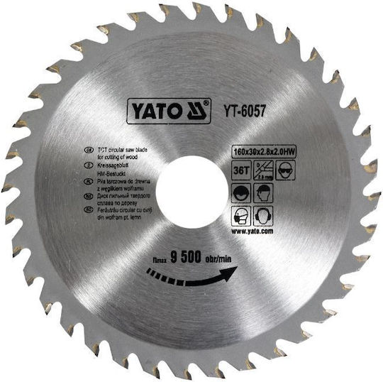 Yato Carbide Circular Saw Blade 160x30mm 36 Teeth