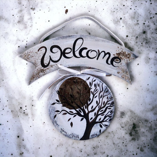 Artefakt Holzdekor "Baum" 15 x 15 x 0,8 cm