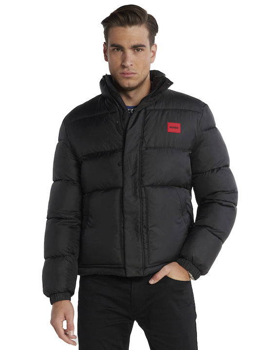 Hugo Herren Jacke Lässig Schwarz