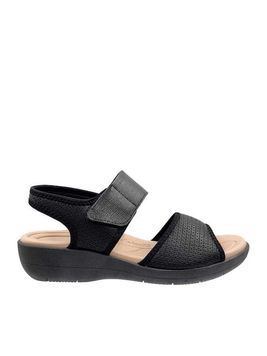 Piccadilly Flache Sandalen für Damen in Schwarz...