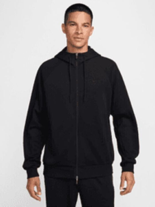 Nike Primary Fz Hoodie Dri-Fit Ζακέτα Μαύρη