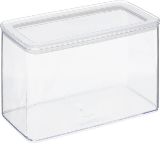 Atmosphera General Use Box with Lid Plastic Transparent 2000ml 1 Piece