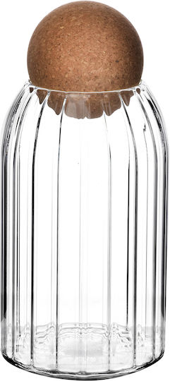 Mondex General Use Glass Vase with Cork Transparent 640ml 1 Piece