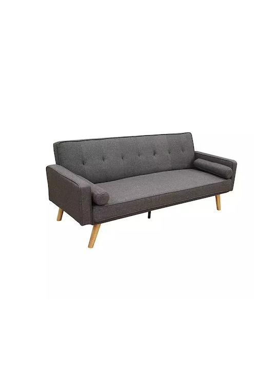 Rony Τριθέσιος Καναπές Κρεβάτι Grey 179x80x75εκ.