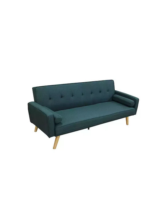 Rony Τριθέσιος Καναπές Κρεβάτι Green 179x80x75εκ.