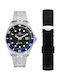 Philip Watch Men's Watch Battery with Silver Metal Bracelet