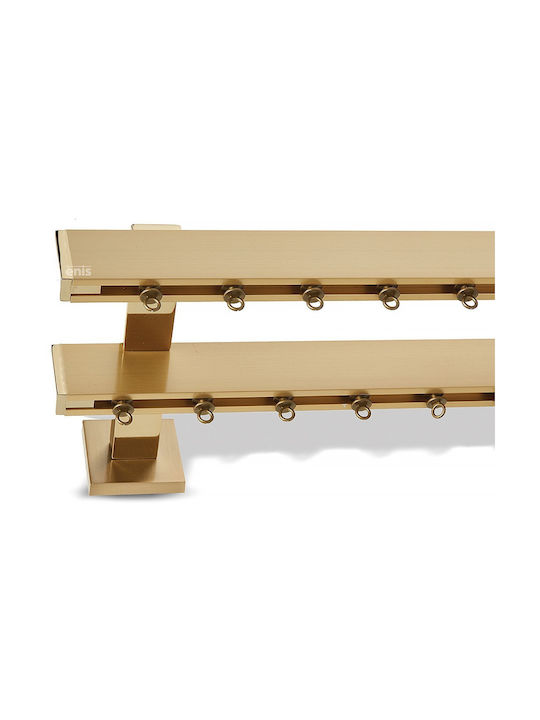 Enis by Domus Pf Cap Two-Way Metallic Curtain T...