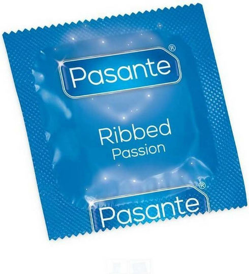 Pasante Kondome Ribbed Passion 1 Stück 52mm mit Rillen