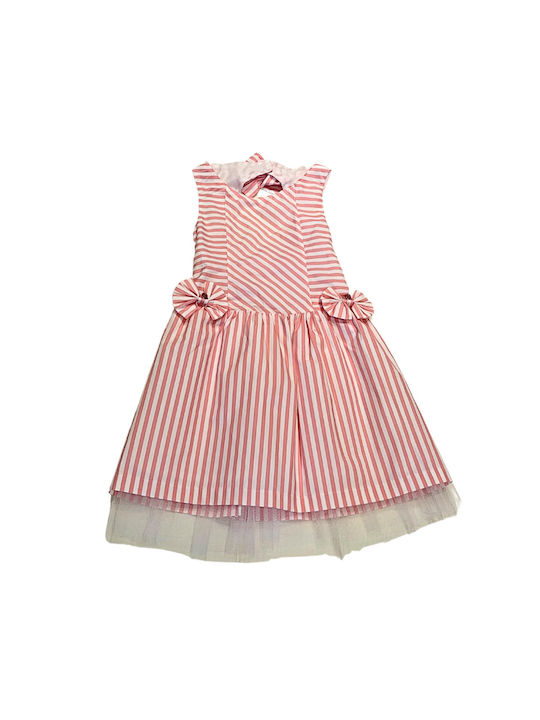 Sam 0 13 Kids Dress Tulle Striped Pink, White