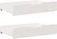 vidaXL Sertar de pat din Lemn Alb 80x55x16cm 2buc