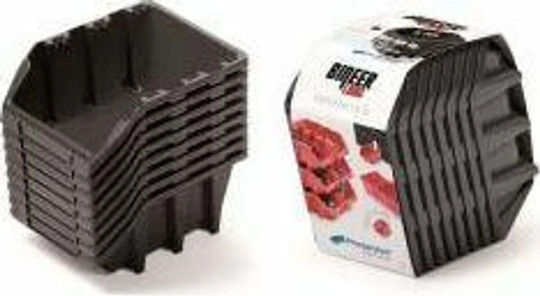 Prosperplast Set 8 Plastic Organizatoare pentru Bin-uri de Unelte Stivuibile L16xW9.8xH16cm