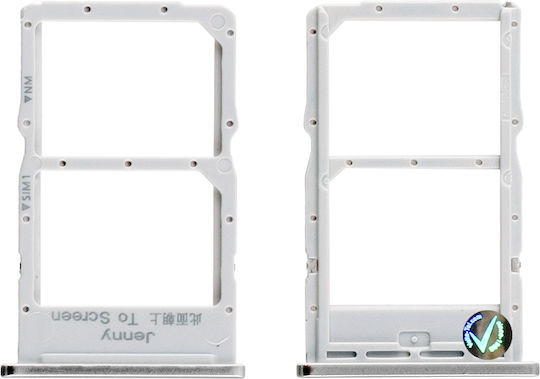 Sim-Kartenhalterung Silber für Huawei P40 Lite