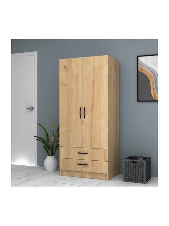 Двойна врата Гардероб Ricardo Natural Beech 80x51.8x181см