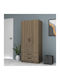 Double Door Wardrobe Ricardo Walnut 80x51.8x181cm