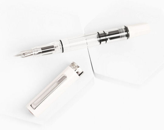Twsbi Eco White Piston Πένα Καλλιγραφίας Medium Λευκή