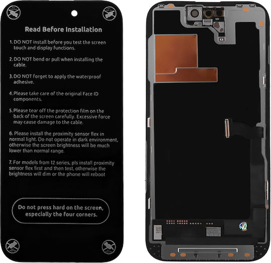 Екран OLED със Сензорен Механизъм за iPhone 14 Pro (Черен)