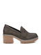 Pumps Mit Chunky Mittlerem Khaki Absatzhöhe